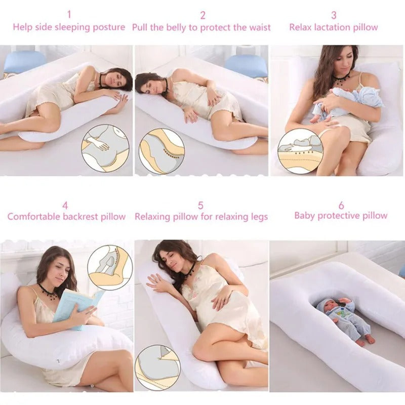 Pregnancy Pillow 130x70cm Sleeping Waist Pillow for Pregnant Women