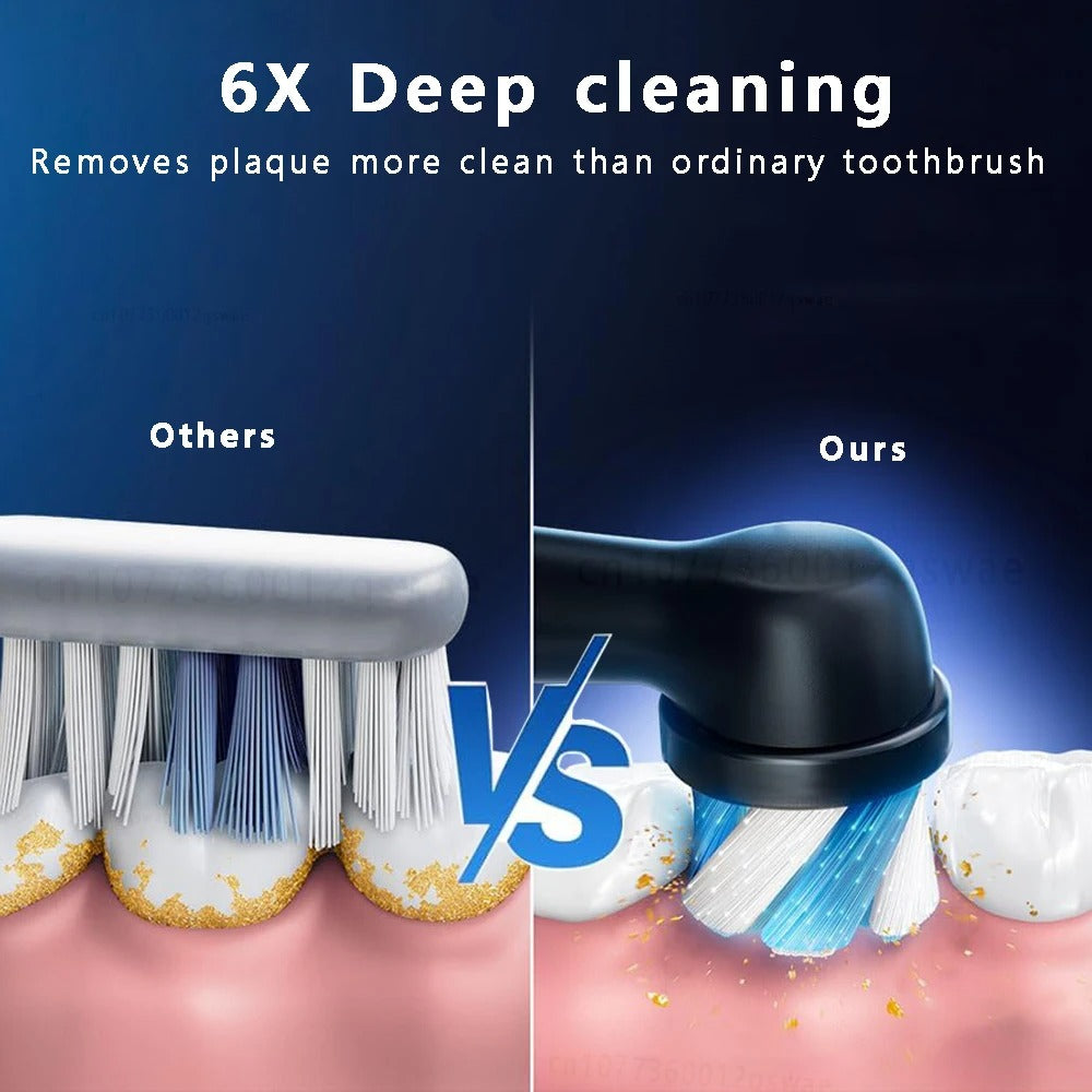 Electric Toothbrush with Rotary Cleaning