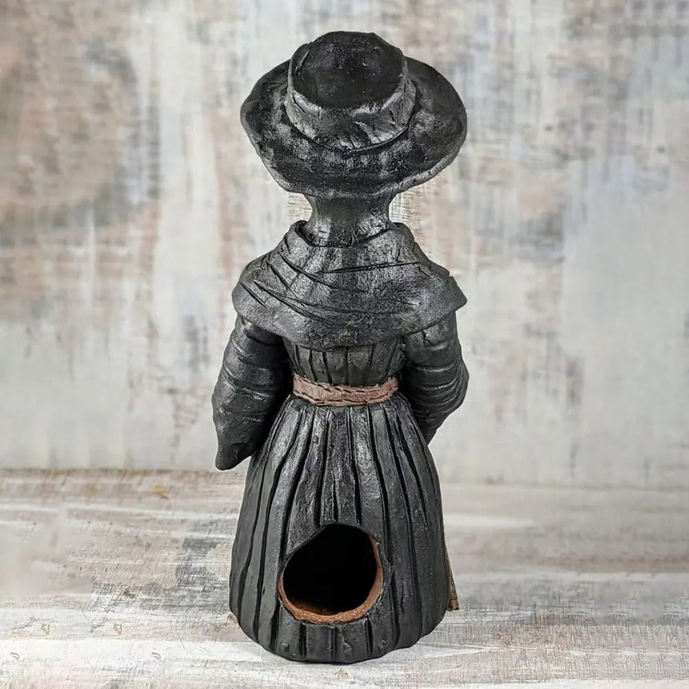 Plague Incense Burner Mini Crow Statue Ornament