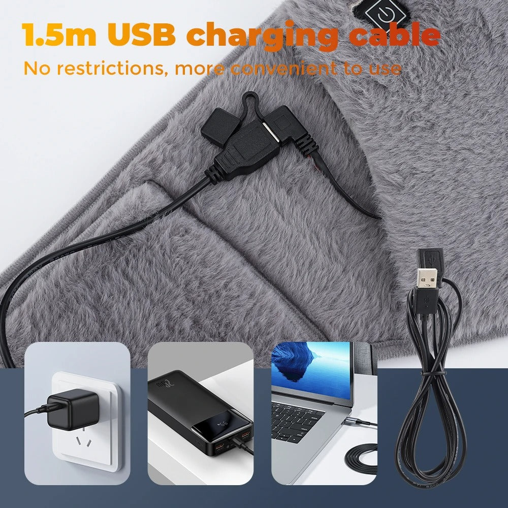Electric Hand & Waist Warmer USB Rechargeable Winter Heater