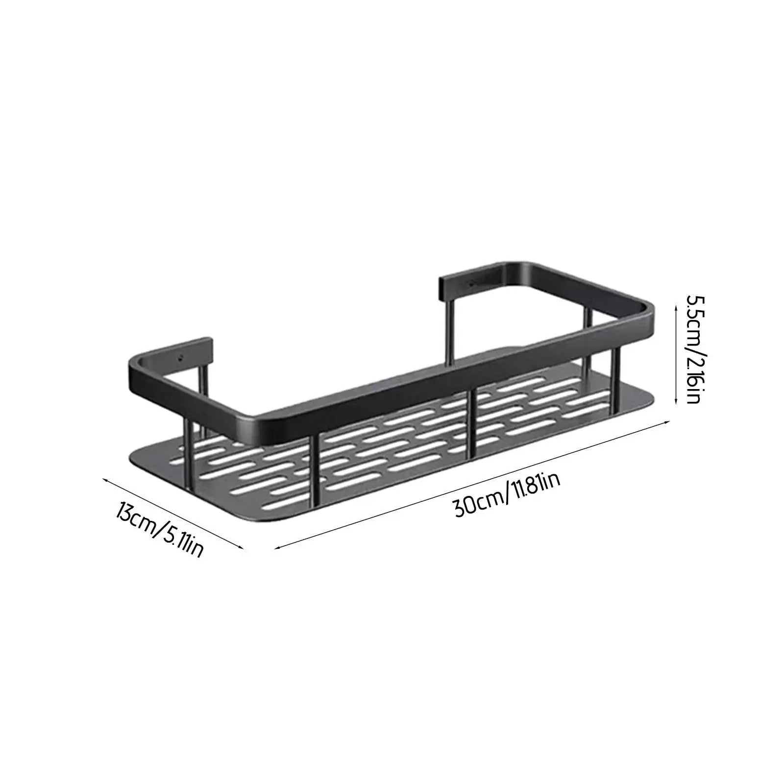 Punch-Free Wall Mounted Bathroom & Kitchen Shelf [1 PCS ]