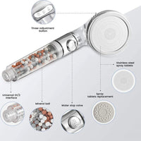 High Pressure Shower Head with Anion Filter