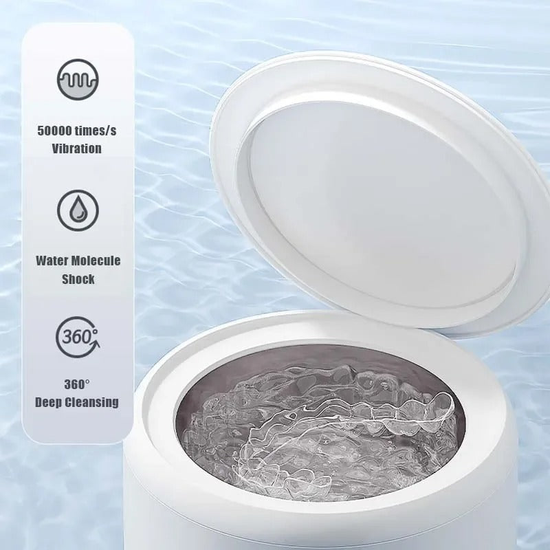 Electric Braces & Retainer Cleaning Box Multifunctional Orthodontic & Jewelry Cleaner Machine