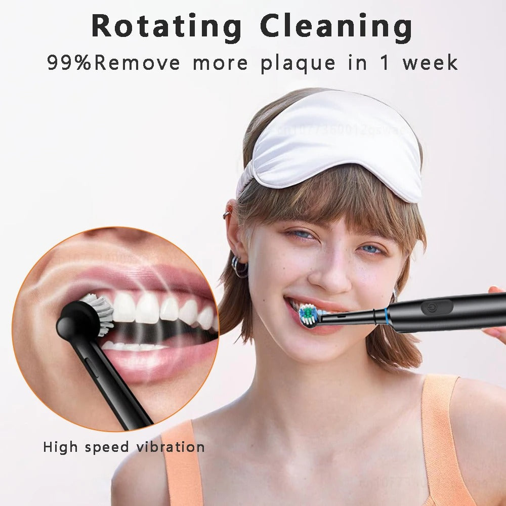 Electric Rechargeable Professional Rotary Toothbrush Set
