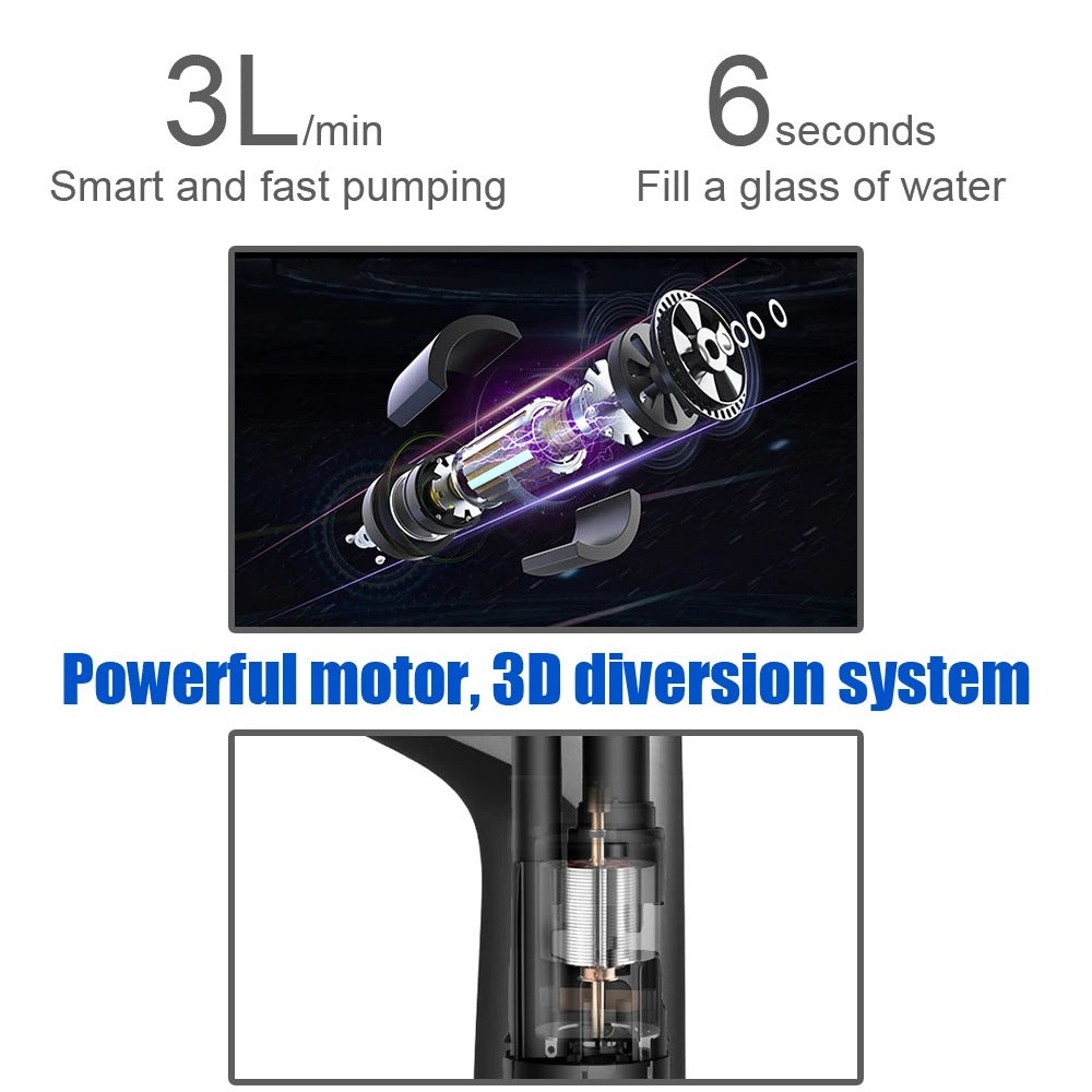 Electric Water Pump USB Rechargeable Touch Control Button Dispenser