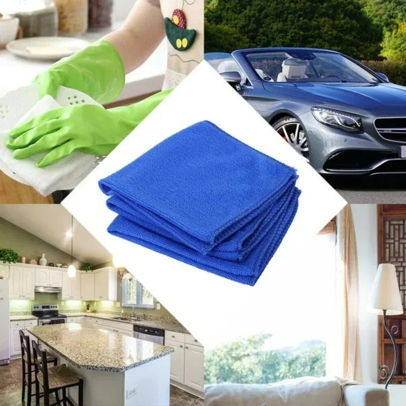 20Pcs Microfiber Towels Car Wash, Drying, & Household Cleaning Cloths