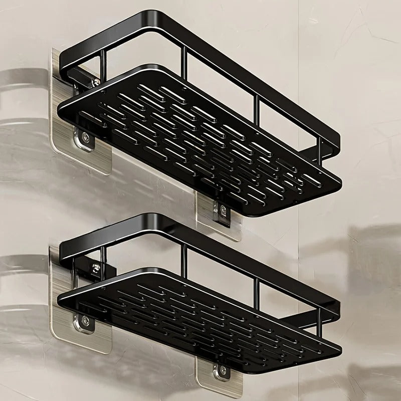 Punch-Free Wall Mounted Bathroom Storage Organizer [1 pcs ]