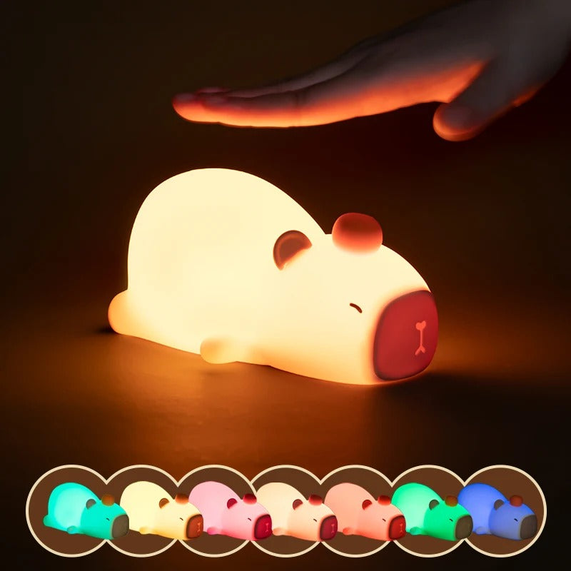 Capybara Cute Silicone LED Cartoon Night Light