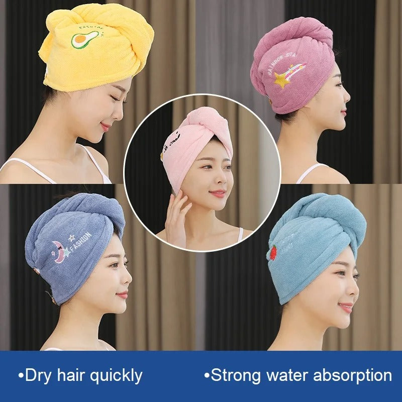 Quick Dry Hair Hat Super Absorbent Soft Towel