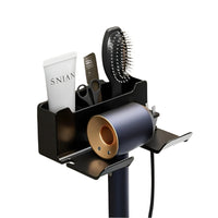 HairEase Wall-Mounted Hair Dryer & Straightener Organizer