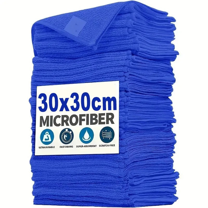 20Pcs Microfiber Towels Car Wash, Drying, & Household Cleaning Cloths