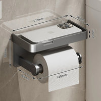AeroHold Aluminum Alloy Toilet Paper & Phone Holder Shelf