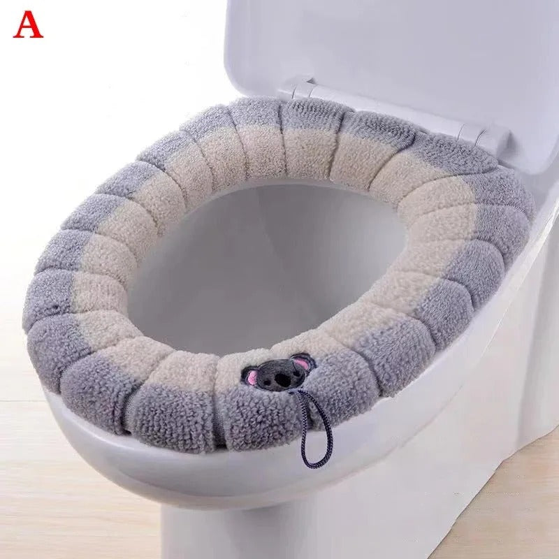 Winter Plush Toilet Seat Cover Mat