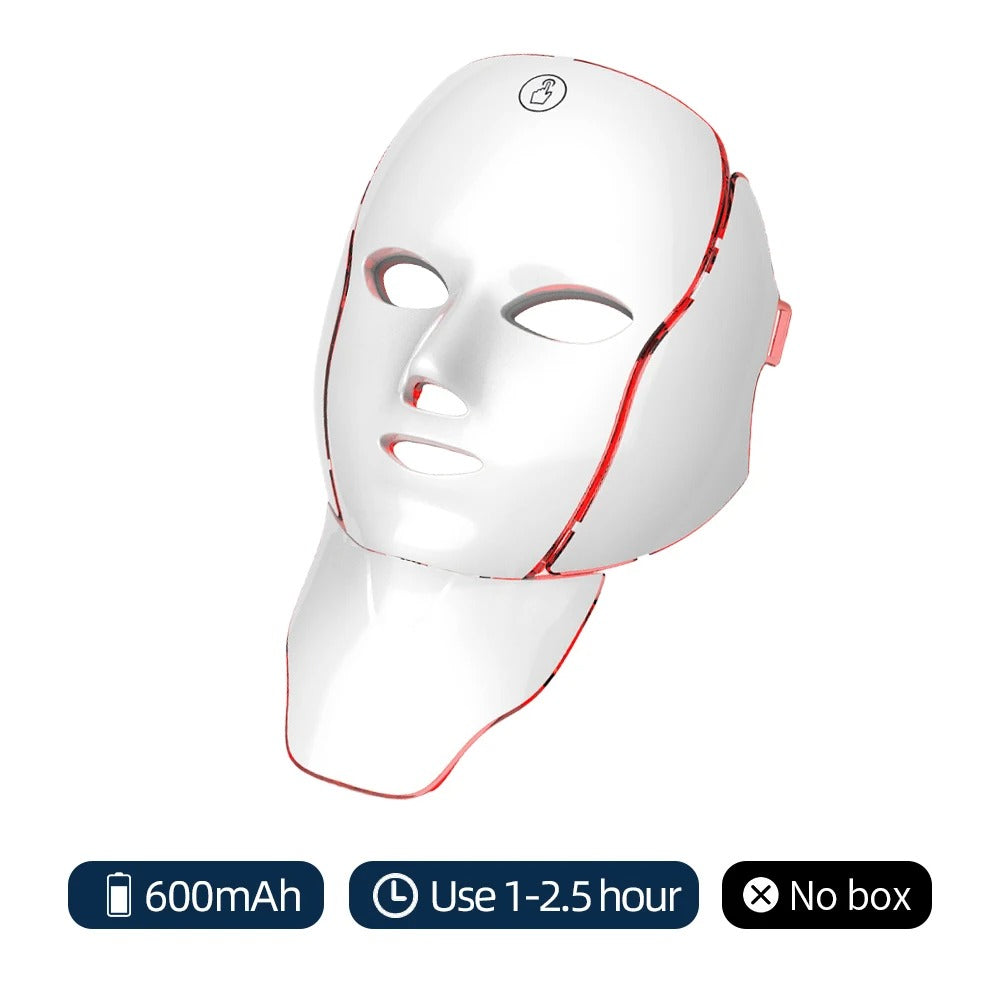 RadiancePro Red Light Therapy Mask for Face & Neck – 7-Color Skin Rejuvenation System