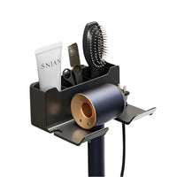 HairEase Wall-Mounted Hair Dryer & Straightener Organizer