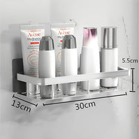 Punch-Free Wall Mounted Bathroom & Kitchen Shelf [1 PCS ]