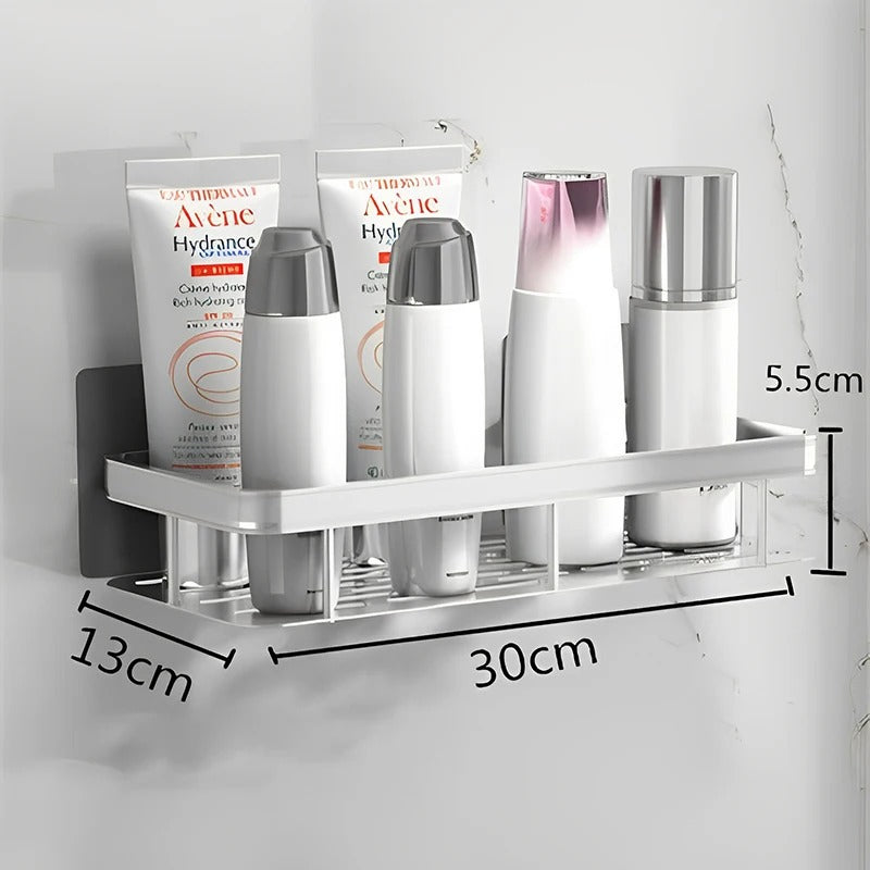 Punch-Free Wall Mounted Bathroom & Kitchen Shelf [1 PCS ]