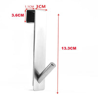 Stainless Steel Over Glass Door Shower Towel Rack [1 pack]