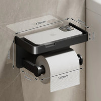 AeroHold Aluminum Alloy Toilet Paper & Phone Holder Shelf