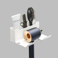HairEase Wall-Mounted Hair Dryer & Straightener Organizer
