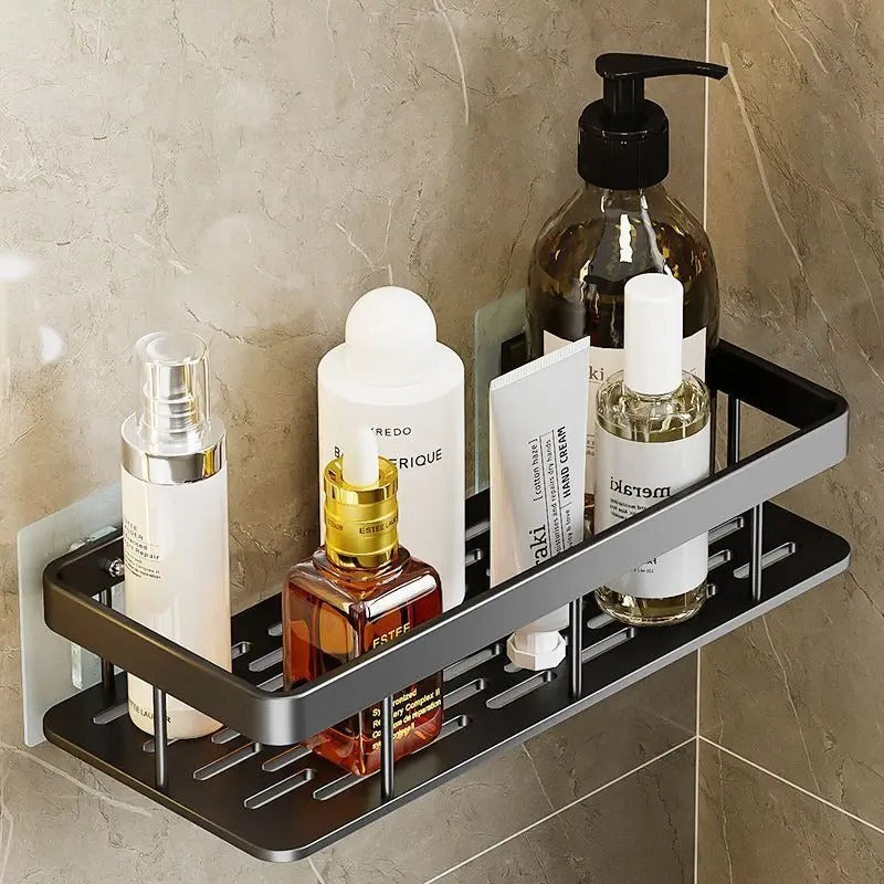 Punch-Free Wall Mounted Bathroom & Kitchen Shelf [1 PCS ]