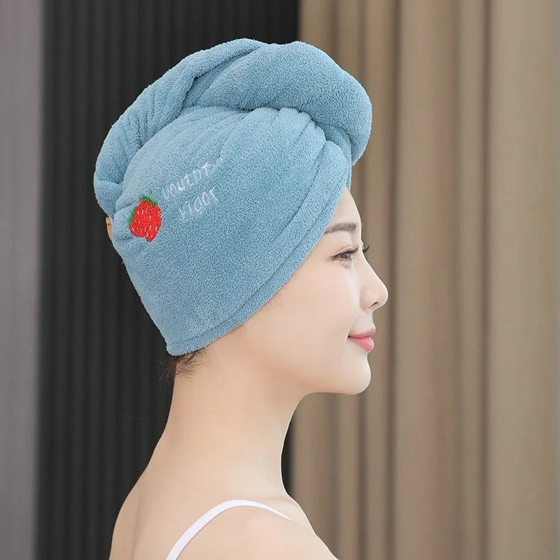 Quick Dry Hair Hat Super Absorbent Soft Towel