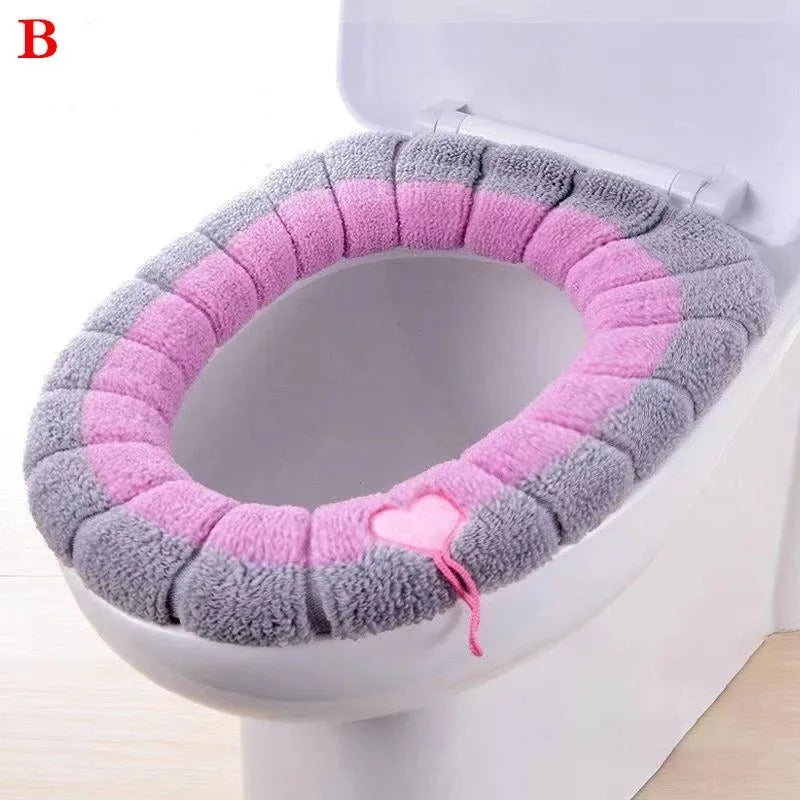 Winter Plush Toilet Seat Cover Mat