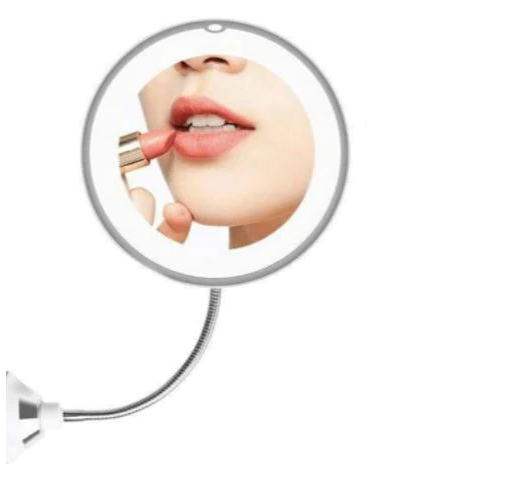 Lumivue Flex 10X Magnifying LED Lighted Flexible Mirror