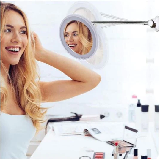 Lumivue Flex 10X Magnifying LED Lighted Flexible Mirror
