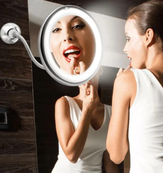 Lumivue Flex 10X Magnifying LED Lighted Flexible Mirror
