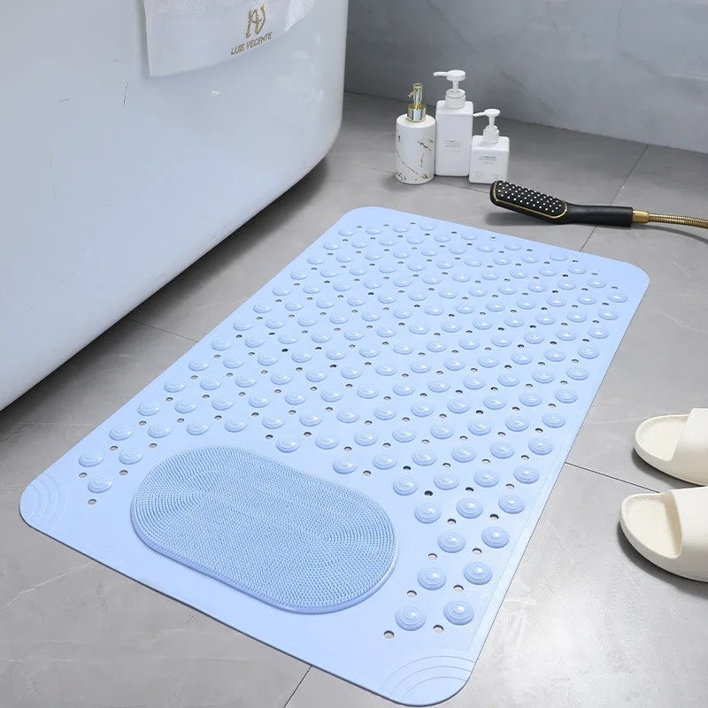 SafeGrip Non-Slip Shower Mat with Foot Scrubber – Ultimate Bathroom Safety